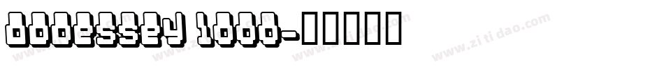 Oddessey 1000字体转换
